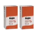 Just Launched | GOJO Industries 7556-02 5000 mL NATURAL ORANGE Pumice Hand Cleaner Refill - Citrus Scent (2/Carton) image number 0
