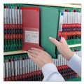 File Folders | Smead 26785 2 in. Expansion End Tab Pressboard Classification Folders with 6 SafeSHIELD Fasteners - Letter Size/Green (10/Box) image number 5