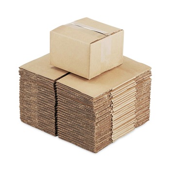 Universal 1539095 6 in. x 8 in. x 5 in. Regular Slotted Container (RSC) Fixed-Depth Corrugated Shipping Boxes - Small Brown Kraft (25/Bundle)