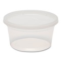 Food Trays, Containers, and Lids | GEN TD40012E 12 oz. Plastic Deli Containers with Lid - Clear (240/Carton) image number 0
