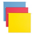 File Folders | Smead 64264 2 in. Capacity 1/5-Cut Tabs Letter Size Box Bottom Hanging File Folders - Assorted Colors (25/Box) image number 0