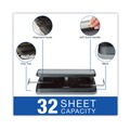 Staple Punches | Swingline A7074350F 9/32 in. Holes 32-Sheet Lever Handle Heavy-Duty Two- to Seven-Hole Punch - Black image number 3