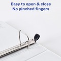Binders | Avery 68055 11 in. x 8.5 in. 3-Ring Framed View Heavy-Duty Binders with 1 in. Capacity - Navy Blue (12/Carton) image number 3