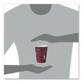 Cups and Lids | SOLO 412SIN-0041 12 oz. Paper Hot Drink Cups in Bistro Design - Maroon (50/Pack) image number 7