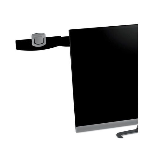 Monitor Stands | 3M DH240MB 30 Sheet Capacity Adhesive Monitor Mount Swing Arm Plastic Copyholder - Black/Silver Clip image number 0