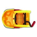 Mop Buckets | Rubbermaid Commercial FG757788YEL 35 qt. WaveBrake 2.0 Down-Press Plastic Bucket/Wringer Combos - Yellow image number 3