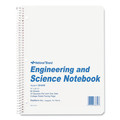 Notebooks & Pads | National 33610 60 Sheets 11 in. x 8.5 in. Quadrille Rule (10 sq-in.) Engineering and Science Notebook - White Cover image number 0
