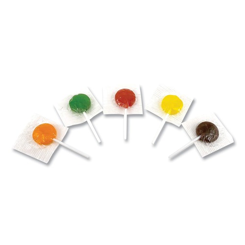 Snacks | Office Snax 00653 1.85 lbs. Bag Lick Stix Suckers - Randomly Assorted Flavors image number 0