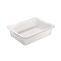 Cleaning Carts | Rubbermaid Commercial FG334992WHT 15 in. x 20 in. x 5 in. Bus/Utility Box - White image number 1