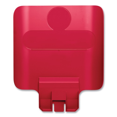 Trash & Waste Bins | Rubbermaid Commercial 2007905 Slim Jim Recycling Station Billboard  Plastic Red image number 0