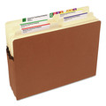 File Folders | Smead 73224 3.5 in. Expansion Drop Front File Pockets - Letter Size/Redrope (25/Box) image number 4