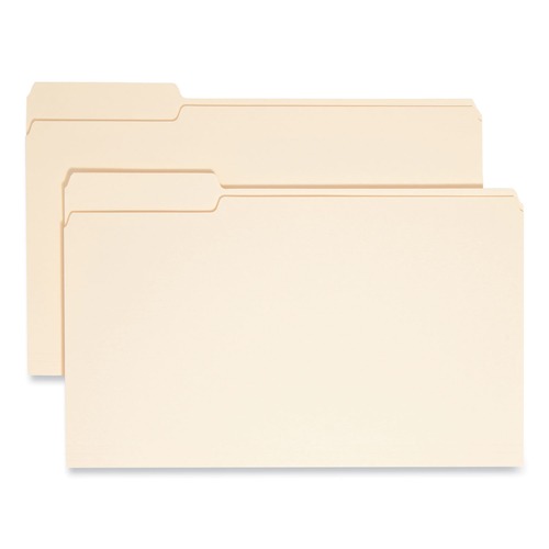 File Folders | Smead 15331 0.75 in. Expansion 1/3-Cut Tabs Left Position Legal Size File Folders - Manila (100/Box) image number 0
