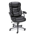 Office Chairs | Alera ALEBN41B19 18.11 in. - 22.05 in. Seat Height Birns Series High-Back Task Chair Supports Up to 250 lbs. - Black Seat/Back, Chrome Base image number 1