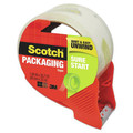 Labels | Scotch 3450S-RD-36GC Sure Start 1.88 in. x 38.2 yards 3 in. Core Packaging Tape with Dispenser - Clear (1-Roll) image number 1