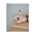 Pens | Zebra 27112 F-301 Fine 0.7 millimeter Retractable Ballpoint Pen - Black Ink/Stainless Steel/Black Barrel (2/Pack) image number 7