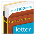 File Folders | Pendaflex C1534GHD 5.25 in. Expansion Letter Size Heavy-Duty File Pockets - Redrope (10/Box) image number 1