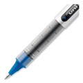 Pens | uni-ball 60134 VISION Fine 0.7 mm Stick Roller Ball Pen - Blue Ink Silver/Blue/Clear Barrel (1-Dozen) image number 6