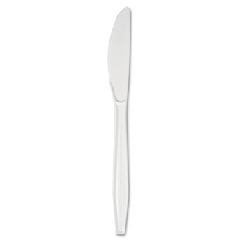 CUTLERY | Boardwalk BWK KNIFEMWPS Mediumweight Polystyrene Knife - White (100/Box)