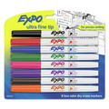 Washable Markers | EXPO 1884309A Extra-Fine Bullet Tip Low-Odor Dry-Erase Marker - Assorted Colors (8/Pack) image number 0