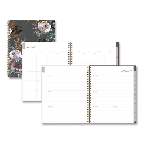 Notebooks & Pads | Blue Sky BLS140944 Kelly Ventura Midnight Garden 11 in. x 8.5 in. 12-Month (Jan to Dec) 2025 Weekly/Monthly Planner - Multicolor Cover image number 0