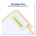 Dividers & Tabs | Avery 74776 3 in. x 1.5 in. 1/3-Cut Ultra Tabs Wide and Slim Repositionable Tabs - White (24/Pack) image number 3