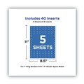 Dividers & Tabs | Avery 89103 1 in. Spine Width Binder Spine Inserts (8 Inserts/Sheet, 5 Sheets/Pack) image number 6