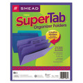File Folders | Smead 11989 1/3-Cut Tabs Assorted Letter Size 0.75 in. Expansion SuperTab Organizer Folder - Assorted Colors (3/Pack) image number 1