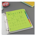 Dividers & Tabs | Avery 11901 Big Tab 11 in. x 8.5 in. 8-Tab Insertable Plastic Dividers - Assorted (1-Set) image number 3