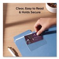 File Folders | Smead 68123 4.06 in. x 3 in. Top Load Self-Adhesive Poly Pockets - Clear (100/Box) image number 3