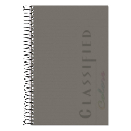 Notebooks & Pads | TOPS 73507 8.5 in. x 5.5 in. Sheets 1-Subject Narrow Rule Color Notebooks - Graphite Cover image number 0