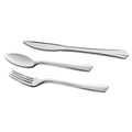 Cutlery | WNA REF320FK 7 in. Reflections Heavyweight Plastic Utensils Fork - Silver (40/Pack) image number 1