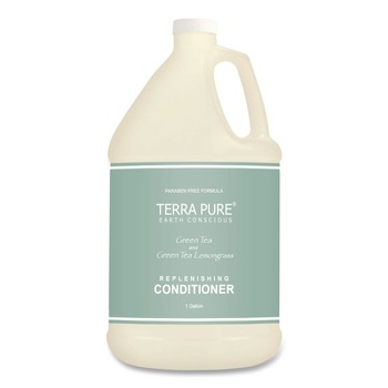 PRODUCTS | Diversified Hospitality Solutions 002256EA Terra Pure 1-Gallon Bottle Conditioner - Green Tea and Lemongrass Scent