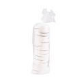 Food Trays, Containers, and Lids | SOLO CH16A-4000 3.9 in. Diameter x 0.9 in. h Vented Paper Lids for Food Containers, For 16 oz Containers - White (25/Bag, 20 Bags/Carton) image number 3