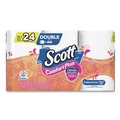Toilet Paper | Scott 47618 ComfortPlus 1-Ply Septic Safe Toilet Paper Double Roll Bath Tissue - White (48/Carton) image number 3