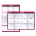 Bulletin Boards | AT-A-GLANCE PM26-28 12-Month (Jan to Dec): 2026 24 in. x 36 in. Erasable Vertical/Horizontal Wall Planner - White/Blue/Red Sheets image number 0