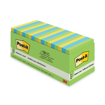 3M R330-18AUCP 3 in. x 3 in. Original Pop-Up Refill - Assorted Jaipur Colors (18/Pack)