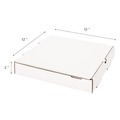 Food Trays, Containers, and Lids | Karat FP-PBF12W 12 in. x 12 in. x 1.97 in. Corrugated Paper Boxes - White/Brown (50/Bundle) image number 5