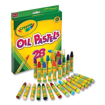 Crayola 524628 Oil Pastels - Assorted Colors (28/Pack)