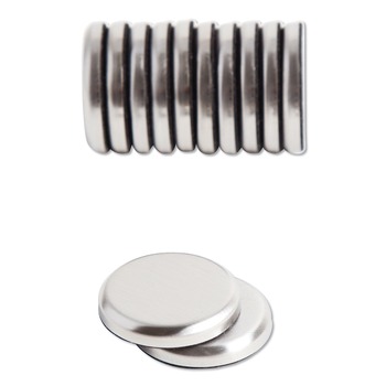 U Brands 2911U00-12 1.25 in. Diameter Circle High Energy Magnets - Silver (12/Pack)