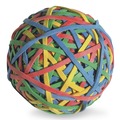 Back to School Sale | ACCO A7072155 3.25 in. Diameter Assorted Gauges Rubber Band Ball - Size 34 Assorted Colors image number 3