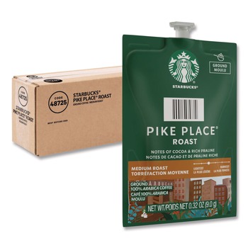 FLAVIA 48725 Starbucks Pike Place Roast Coffee Freshpack (38/Carton)