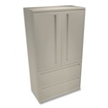 Office Filing Cabinets & Shelves | HON H785LS.L.L Brigade 700 Series 36 in. x 18 in. x 64.25 in. Three-Shelf Enclosed Storage with Two File Drawers - Putty image number 1