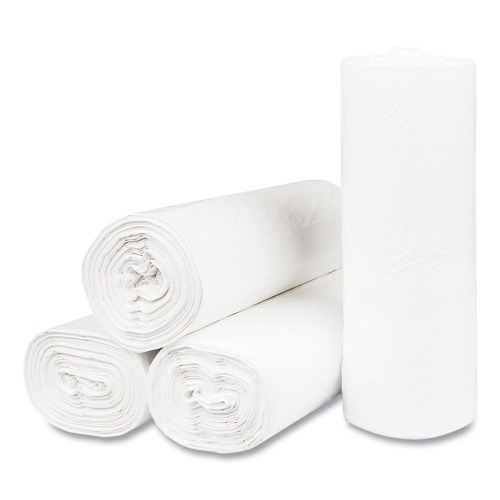 Just Launched | Inteplast Group S366017N 55 gal. 17 microns 36 in. x 60 in. High-Density Interleaved Commercial Can Liners - Clear (200/Carton) image number 0