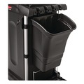 Cleaning Carts | Rubbermaid Commercial FG335388BLA 8 Gallon Rectangular Optional Utility Cart Refuse/Utility Bin - Black image number 3