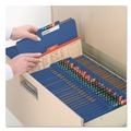 File Folders | Smead 19096 Eight-Section Pressboard Top Tab Classification Folders - Dark Blue/Legal Size (10/Box) image number 3