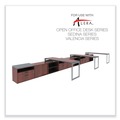 Office Filing Cabinets & Shelves | Alera ALELS583020MC Open Office Desk Series 29.5 in. x19.13 in. x 22.88 in. 2-Drawer 1 Shelf Pencil/File Legal/Letter Low File Cabinet Credenza - Cherry image number 7