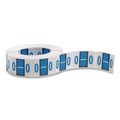 Labels | Smead 67085 1 in. x 1.25 in. O Color-Coded End Tab Filing Labels - White (500/Roll) image number 0