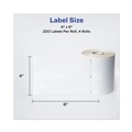 Register & Thermal Paper | Avery 04157 4 in. x 6 in. Multipurpose Thermal Labels - White (220/Roll, 4 Rolls/Box) image number 8
