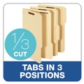 File Folders | Pendaflex 19537-18 0.75 in. Expansion 2 Fasteners Legal Size Top Tab Fastener Folder - Manila Exterior (50/Box) image number 3