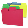 File Folders | Smead 11987 1/3-Cut Tabs Assorted Letter Size 0.75 in. Expansion SuperTab Colored File Folders - Assorted (100/Box) image number 1